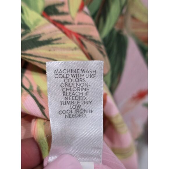 J. Jill Tropical Floral Print Lightweight Breezy Long Sleeve Tunic Top Dress, XL - Picture 10 of 11